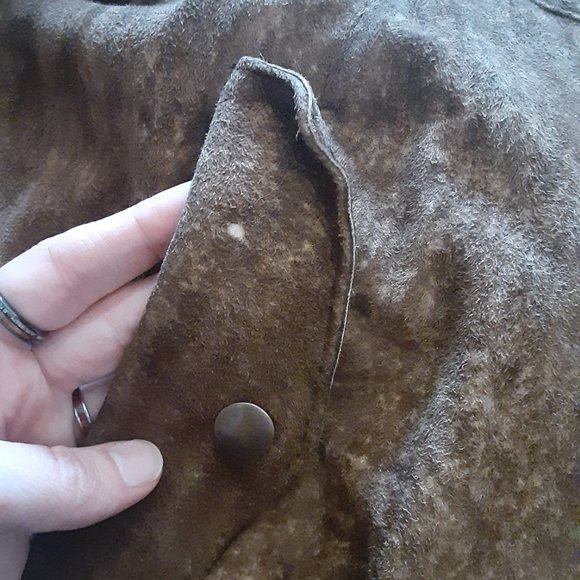 Vintage Sergio Valente Faux Sheepskin Bomber Jacket- Women's Size SM/ M - Picture 12 of 12